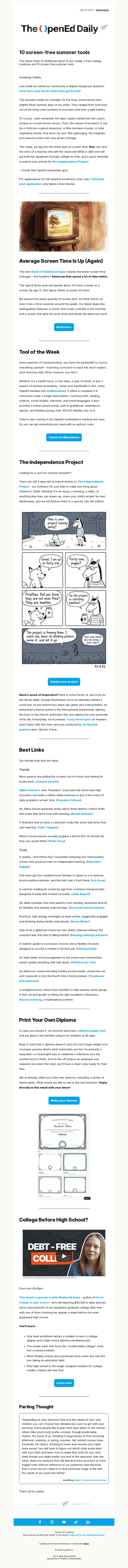 beehiiv email from Mon, Jun 29, 2026