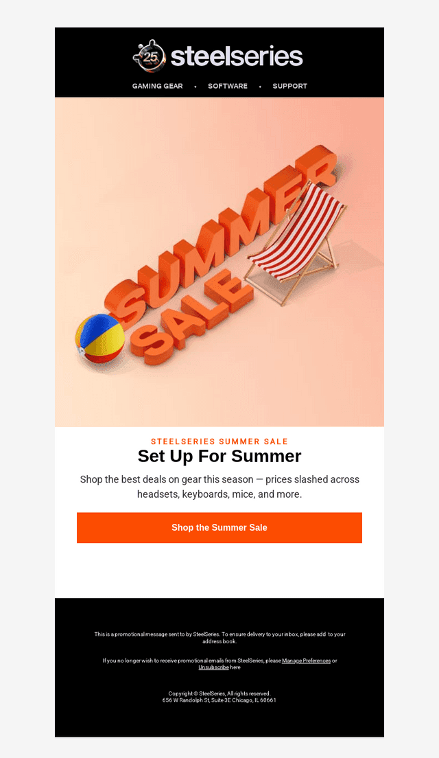 SteelSeries email from Mon, Jun 29, 2026