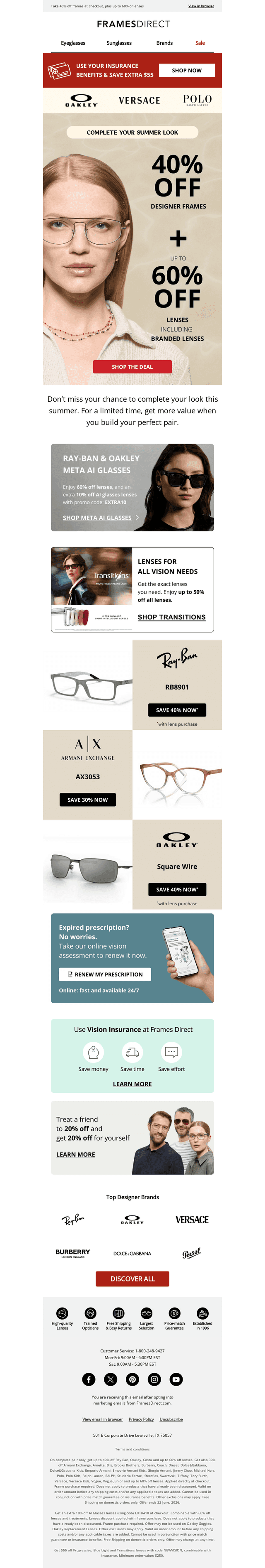Don’t miss these summer eyewear deals