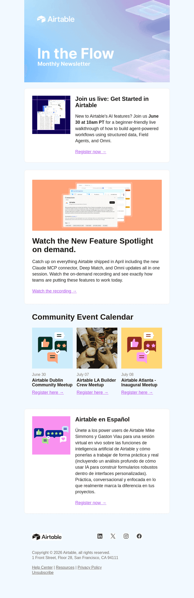Upcoming Airtable webinars and events you should know about