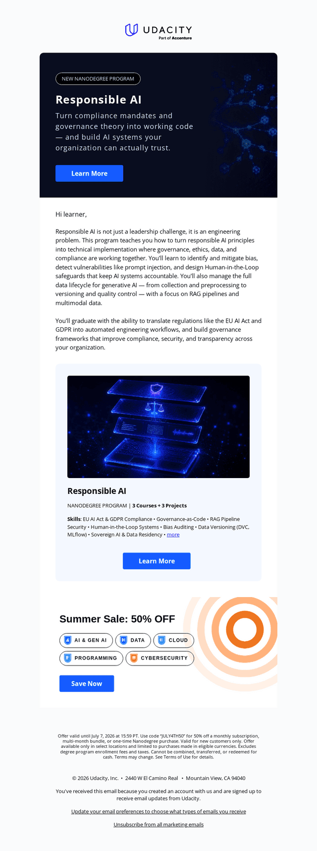 New Nanodegree Program on AI Ethics, Governance, and Data Management ⚖️