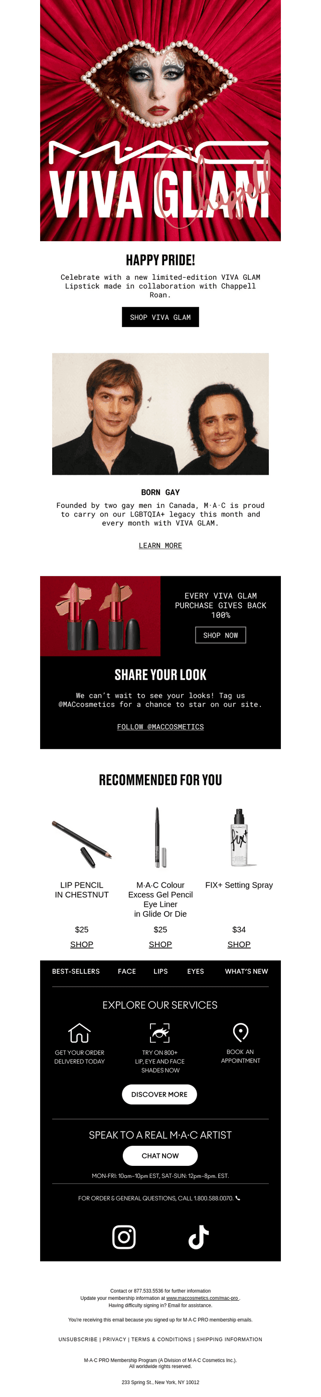 MAC Cosmetics email from Tue, Jun 30, 2026