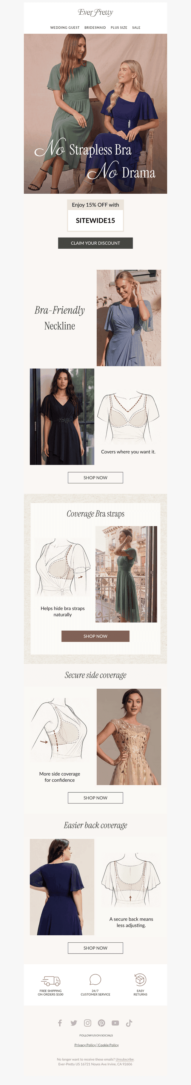 No Strapless Bra, No Drama