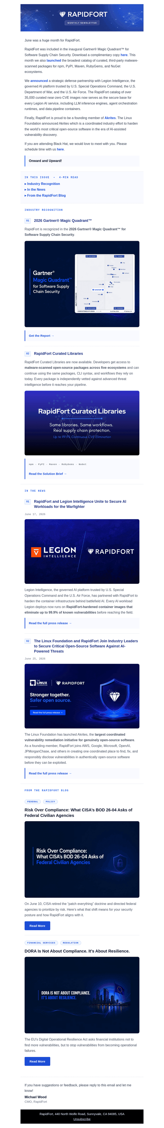 RAPIDFORT email from Tue, Jun 30, 2026