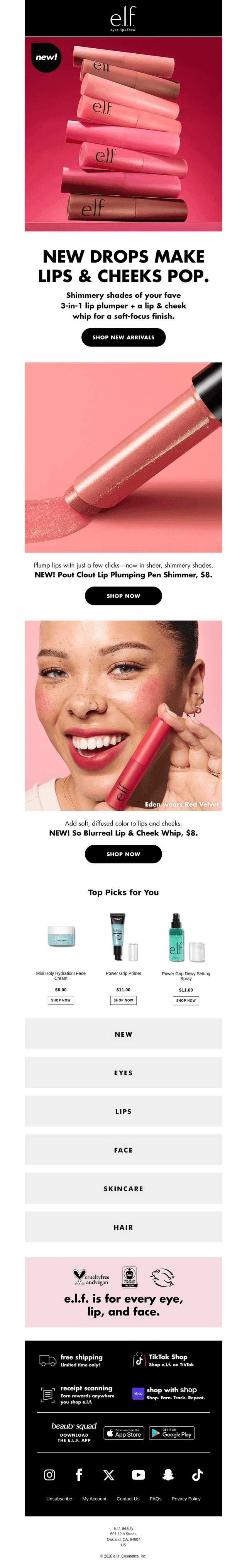NEW drops make lips & cheeks pop 💋💥