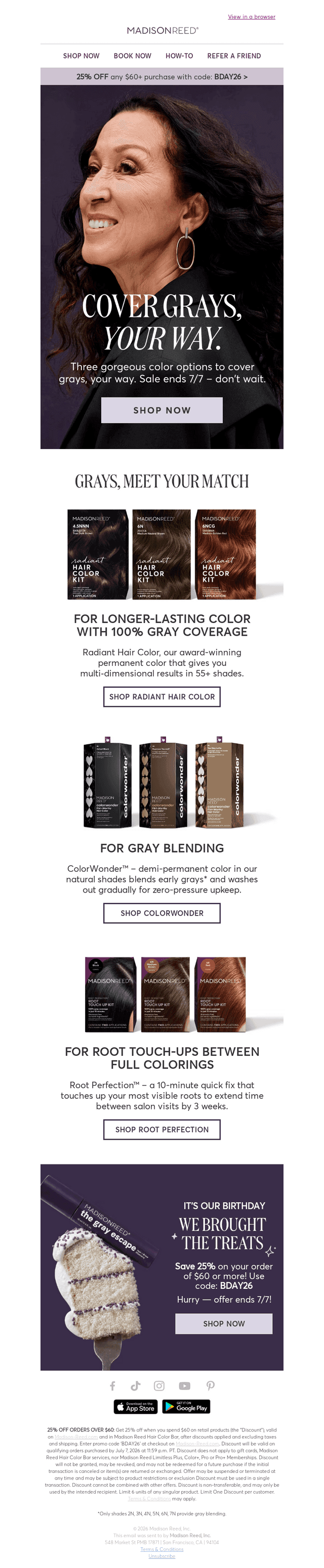 👋 Bye-bye, grays. Hello, 25% off.
