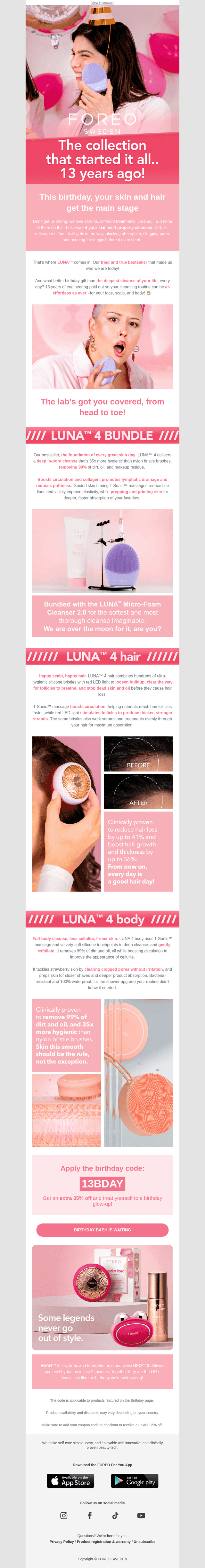 FOREO BDAY: Make room for clean skin! 💕