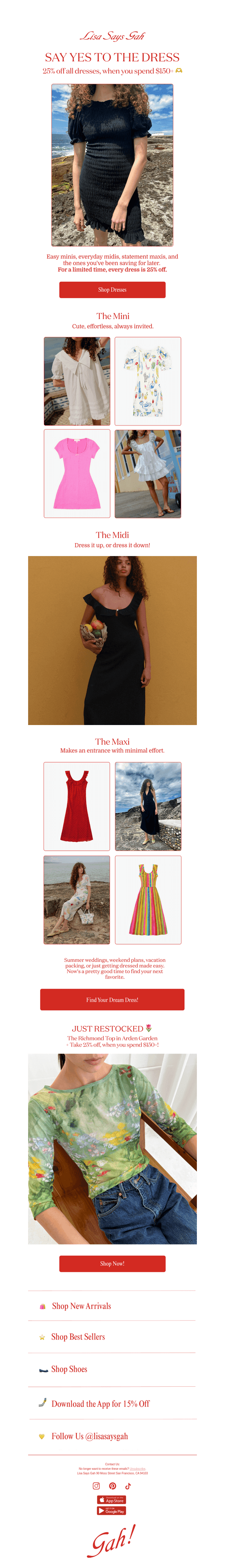 25% OFF DRESSES 💝