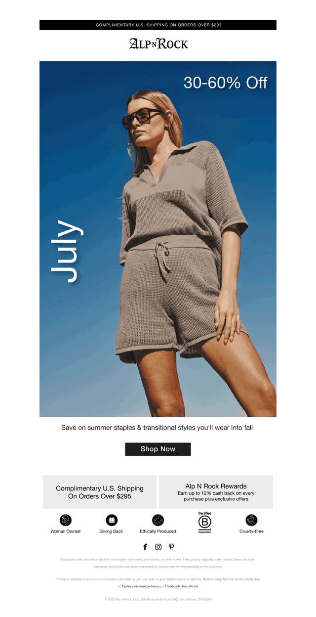 July 4th Sale