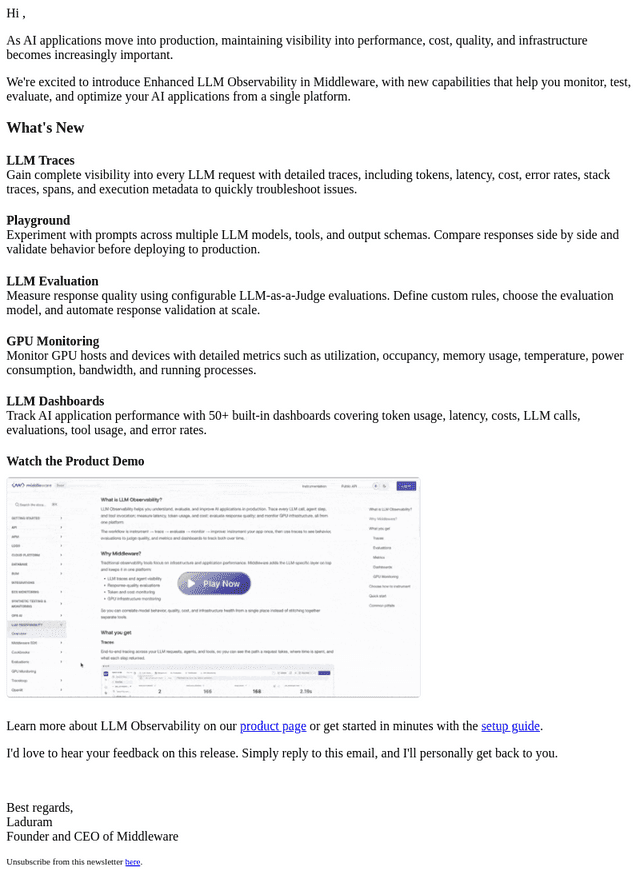 Middleware email from Wed, Jul 1, 2026