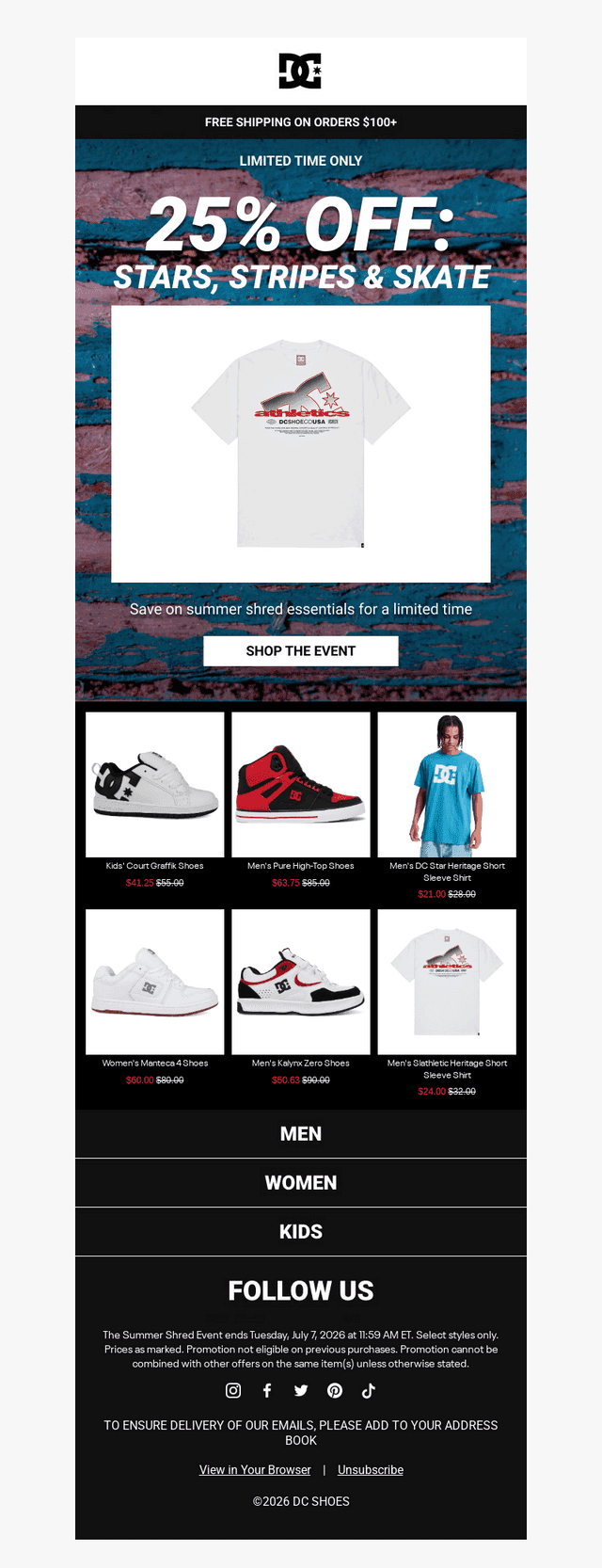 25% OFF: Star Spangled Skate Styles