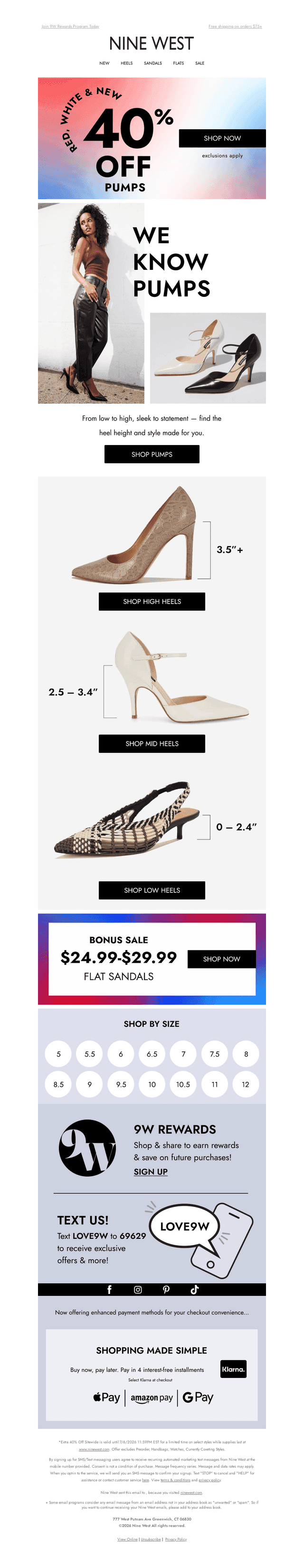 40% OFF Must-Have Pumps