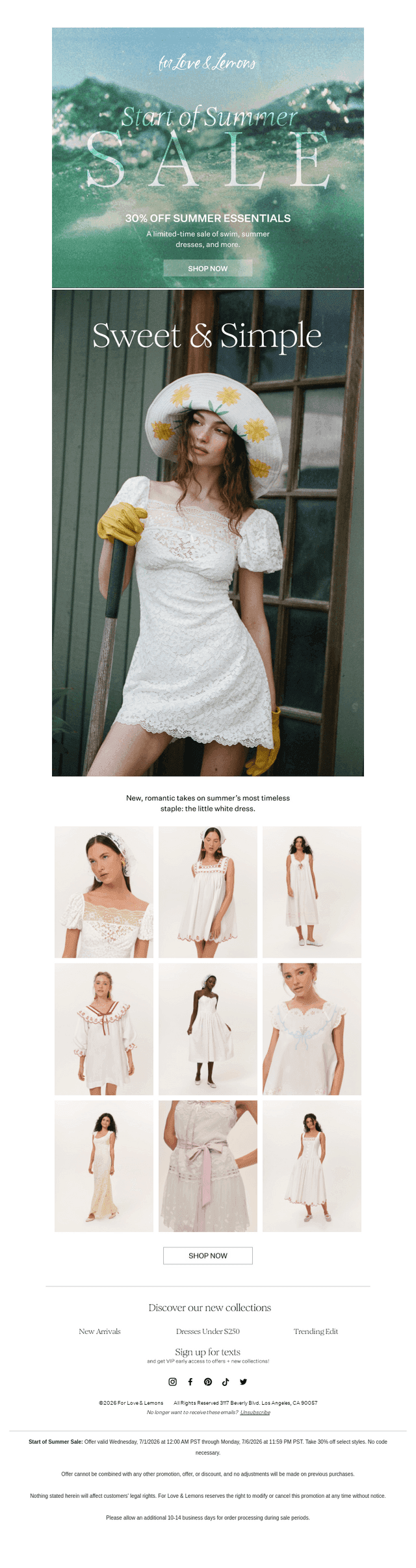 Take 30% off Summer Essentials