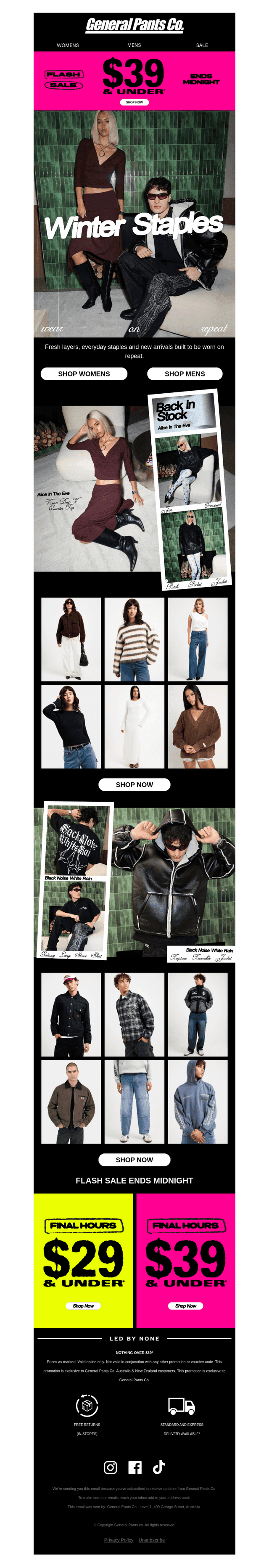 General Pants Co. email from Thu, Jul 2, 2026
