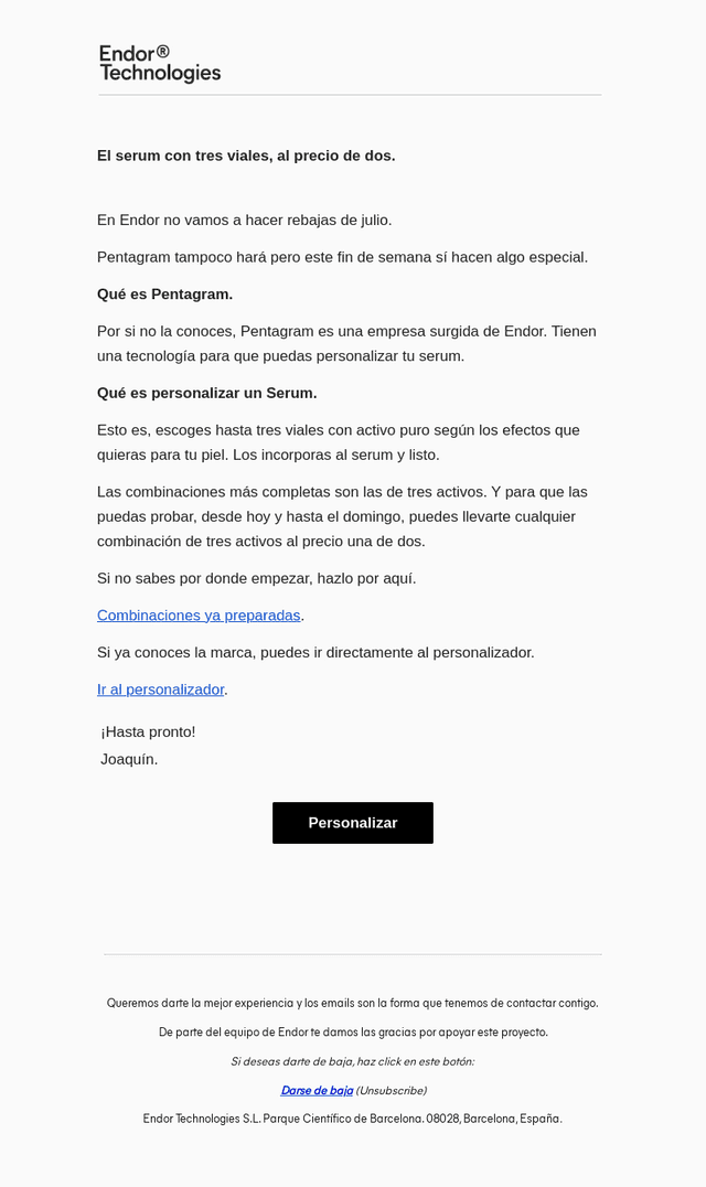 Pentagram tiene una oferta este fin de semana