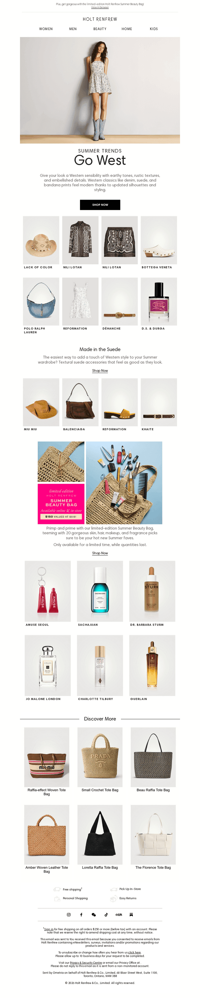 Holt Renfrew email from Fri, Jul 3, 2026