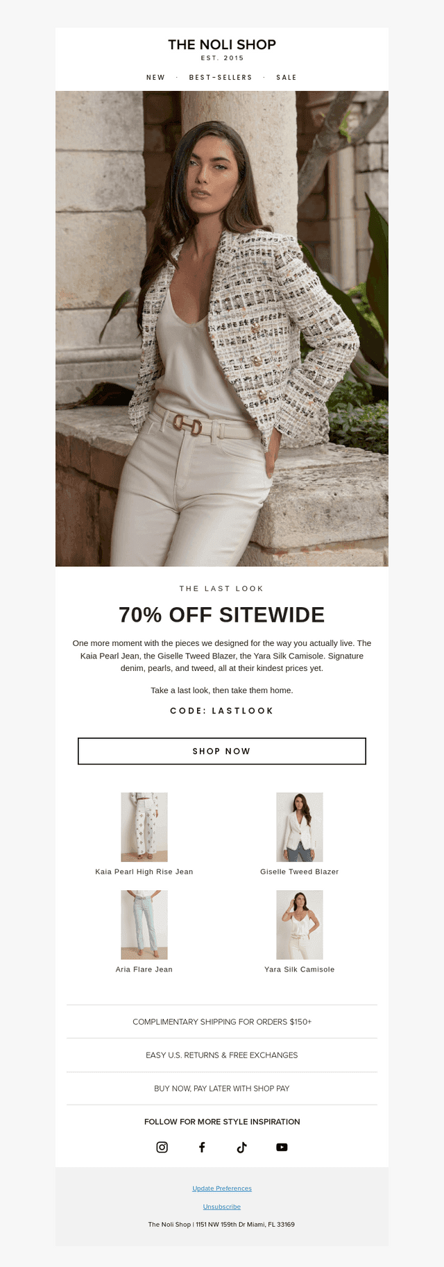 70% OFF TODAY