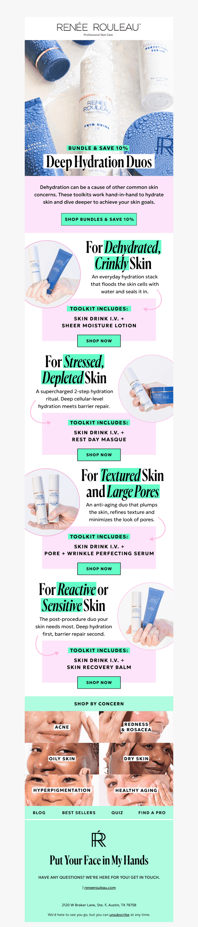 save 10% on deep hydration duos 💦