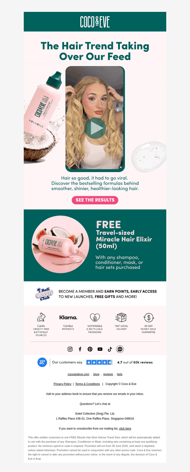 Coco & Eve email from Sat, Jul 4, 2026