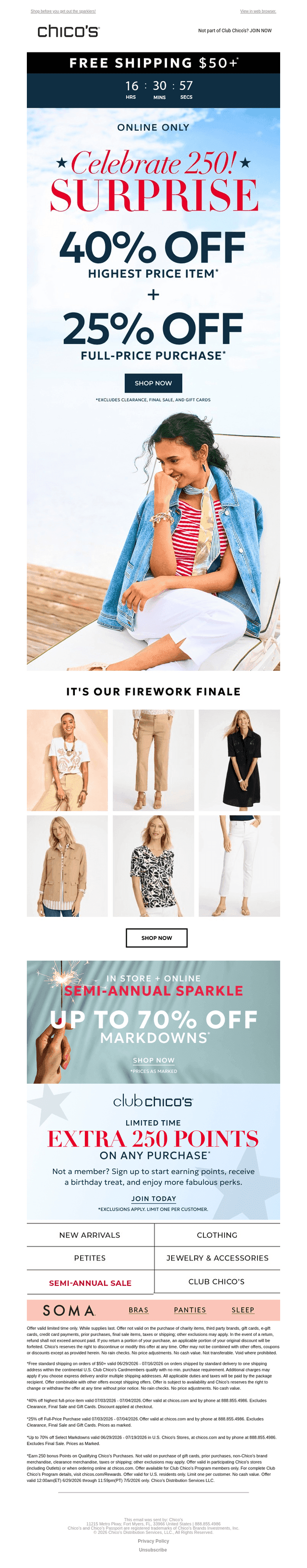 HAPPY 4TH! 🎇 40% off 1 + 25% off ends today