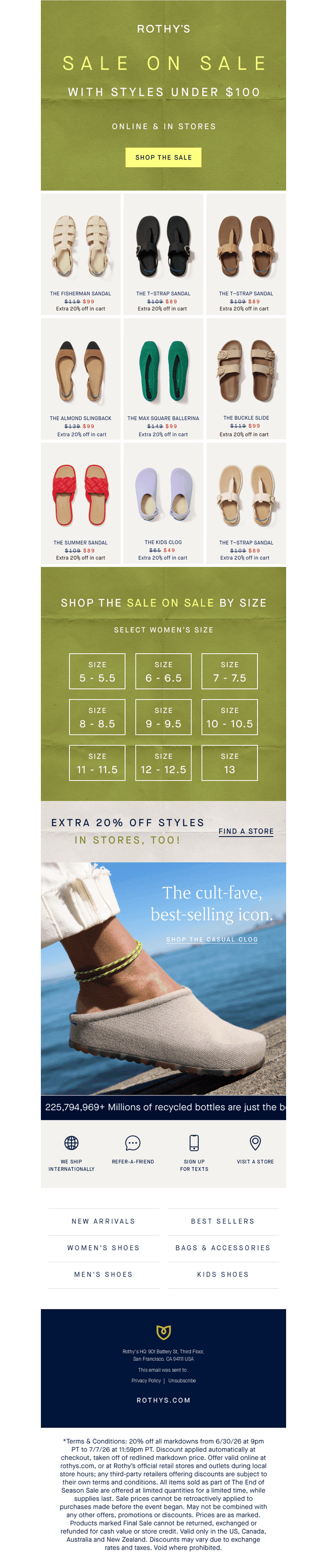 No way: Styles under $100. (Way.)