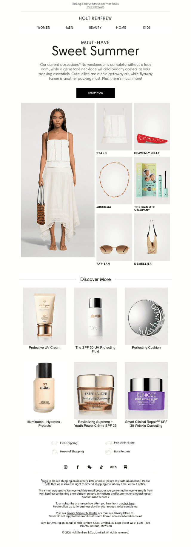 Holt Renfrew email from Sat, Jul 4, 2026