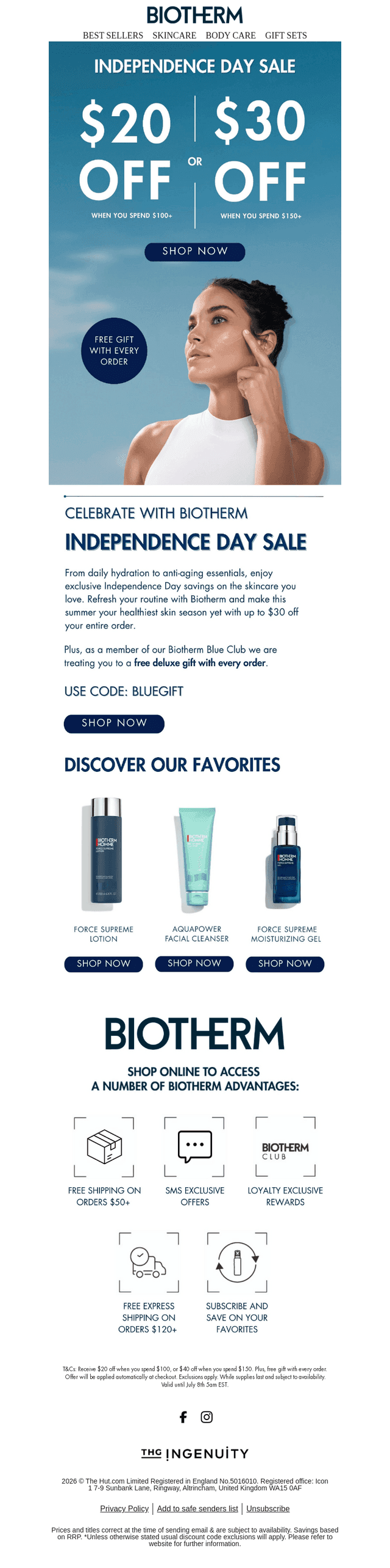 Biotherm email from Sat, Jul 4, 2026