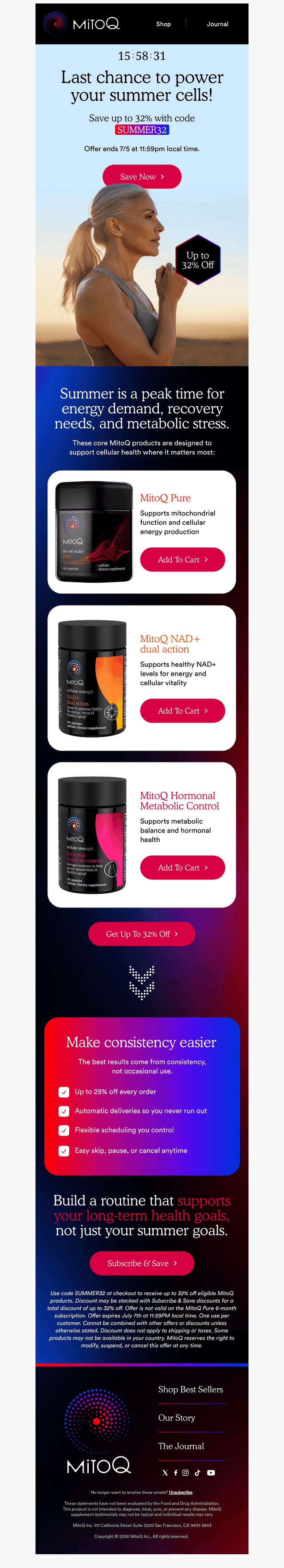 MitoQ email from Sun, Jul 5, 2026
