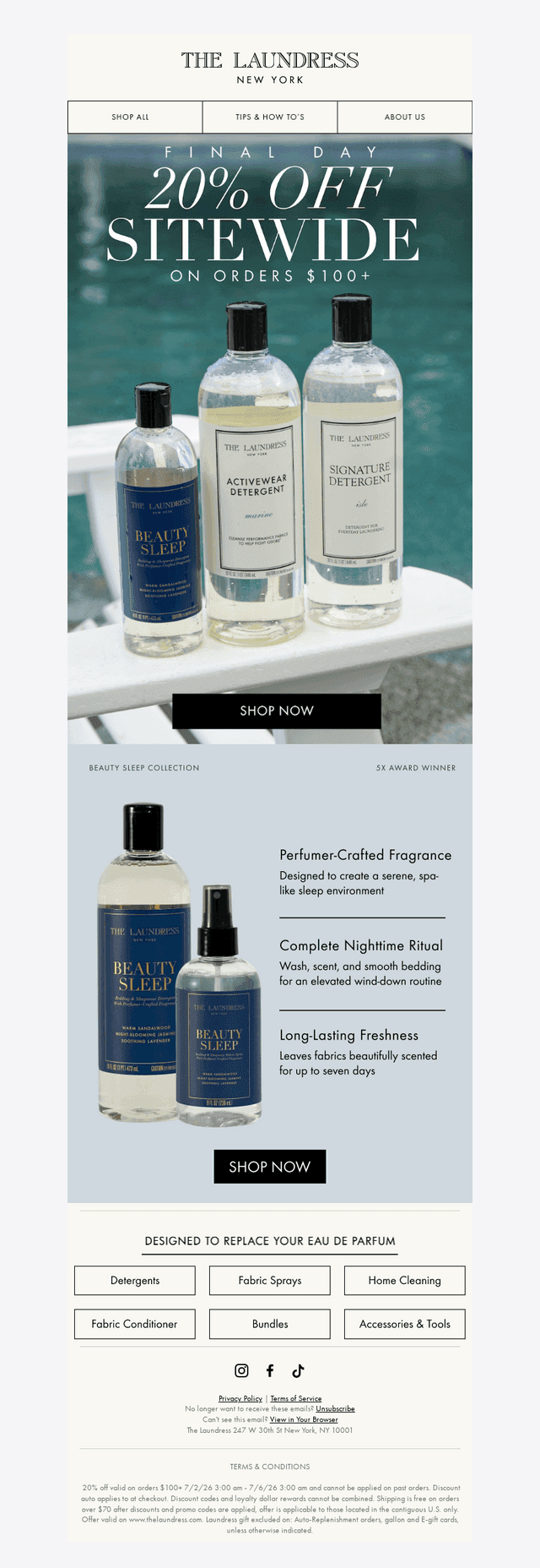 The Laundress email from Sun, Jul 5, 2026