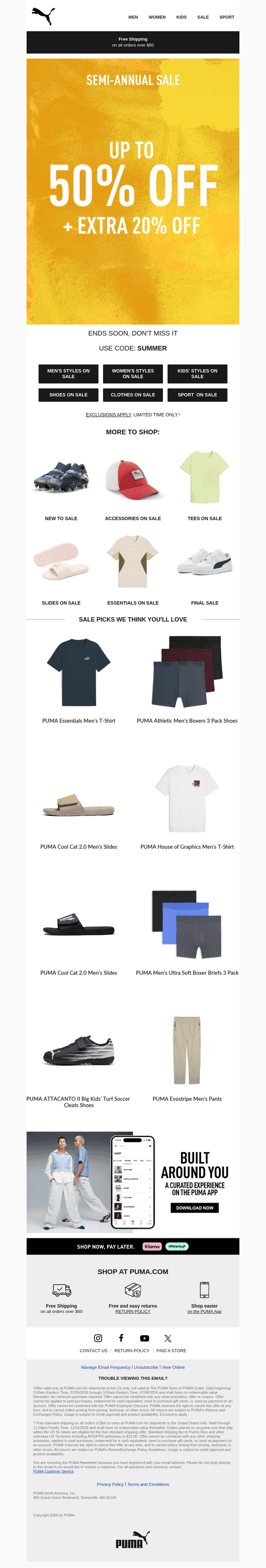 Up to 50% Off + Extra 20%: Yes, Please