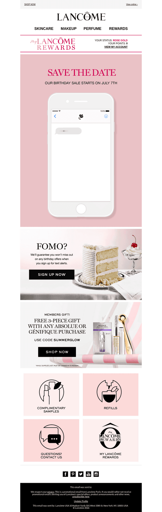 Lancome email from Sun, Jul 5, 2026