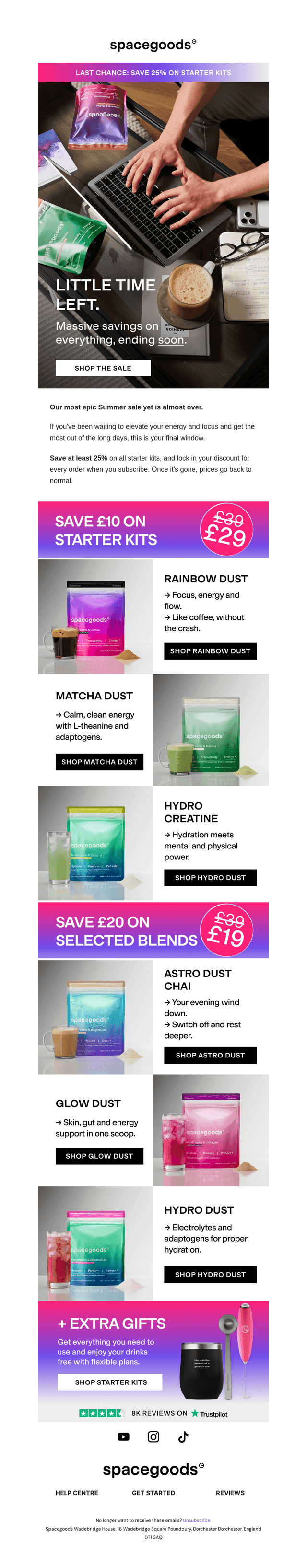Get started for £19 before the sale ends