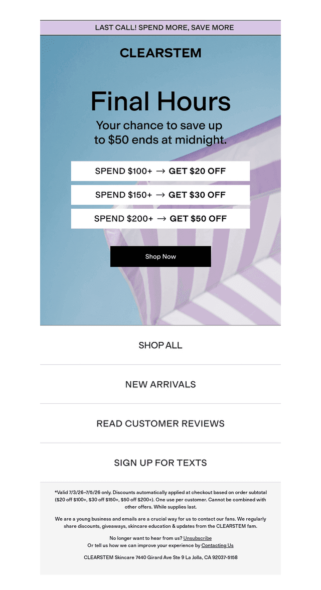Don't Sleep On $50 Off 😏