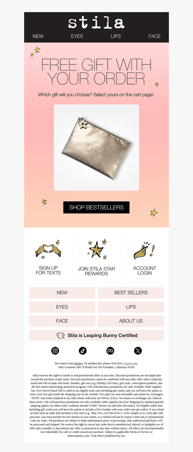Which Free Gift Will You Choose? ✨