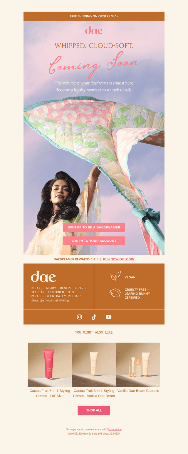 daehair email from Mon, Jul 6, 2026