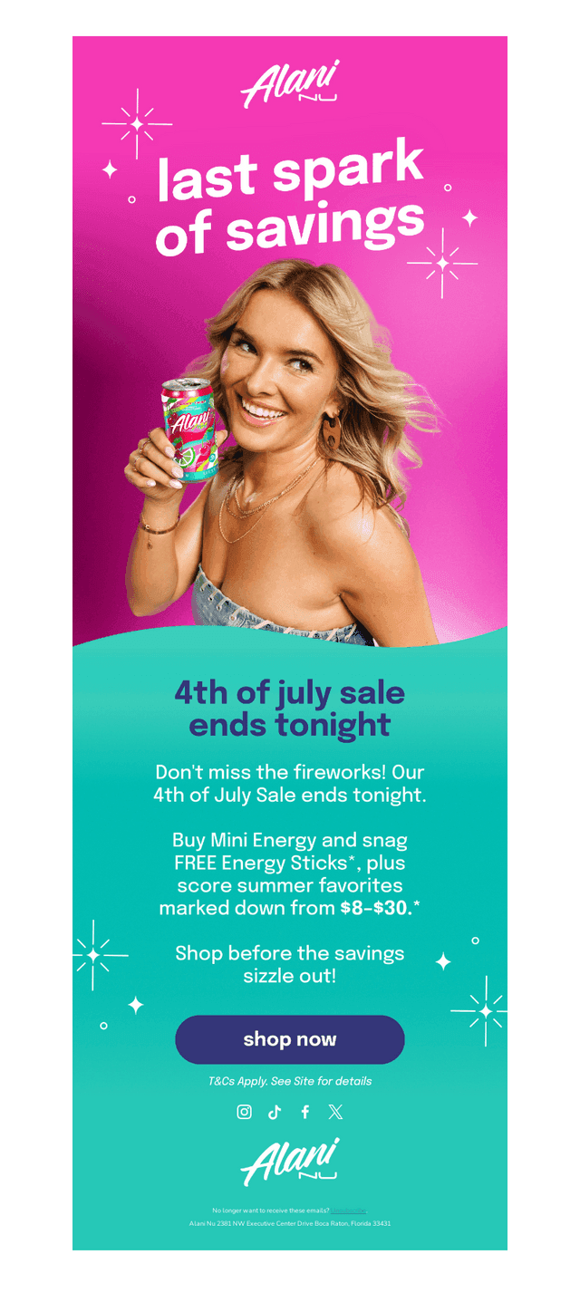 Don't miss the fireworks 🎆✨