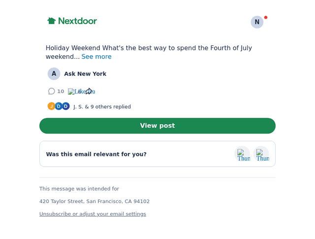 Next email from Mon, Jul 6, 2026