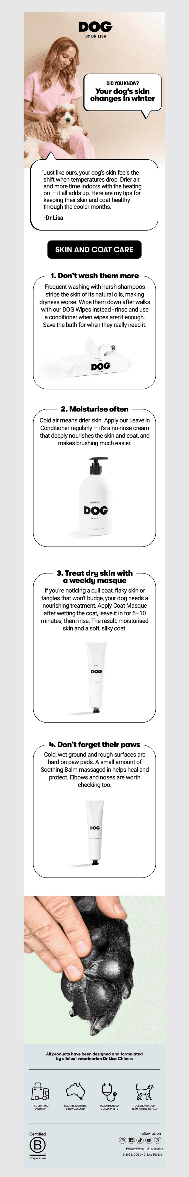dogbydrlisa email from Mon, Jul 6, 2026