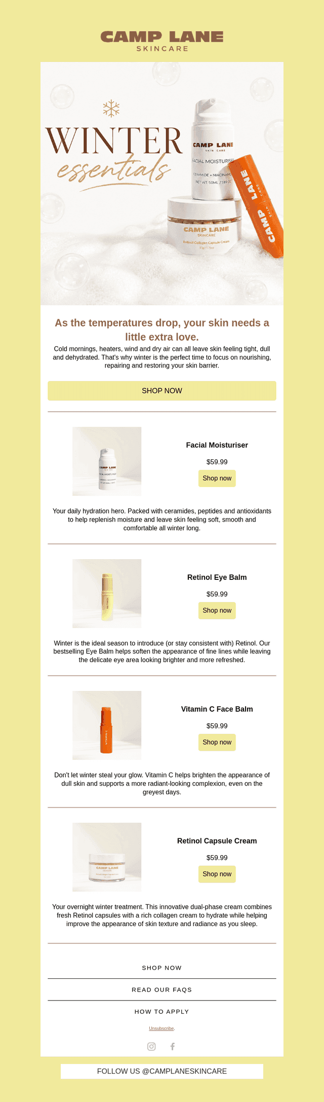 Your Winter Skincare Essentials ❄️