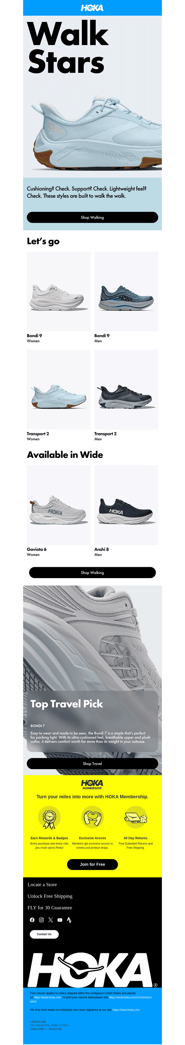 Best styles for walking?