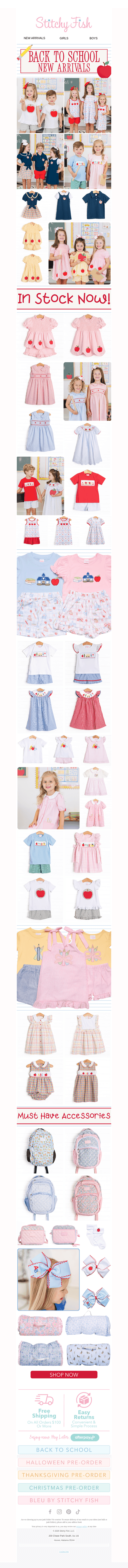 Back To School New Arrivals! 🍎
