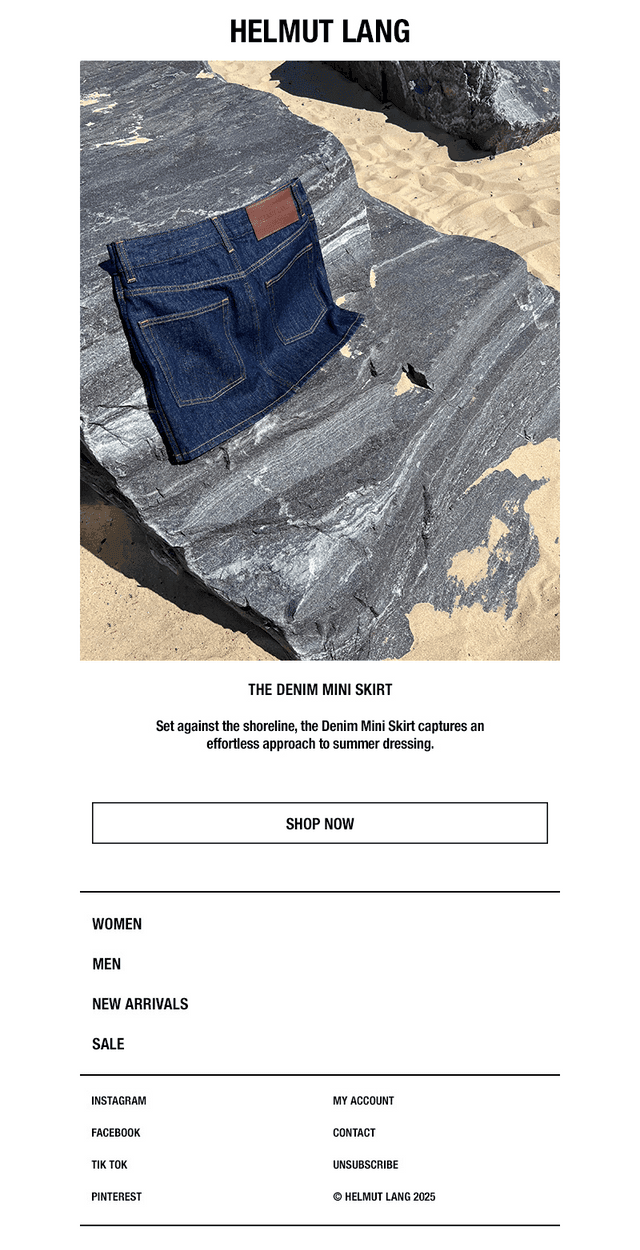 The Denim Mini Skirt
