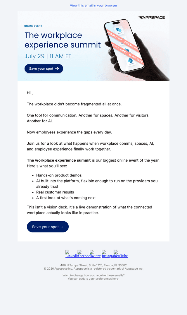 [You’re invited] The workplace experience is finally getting connected