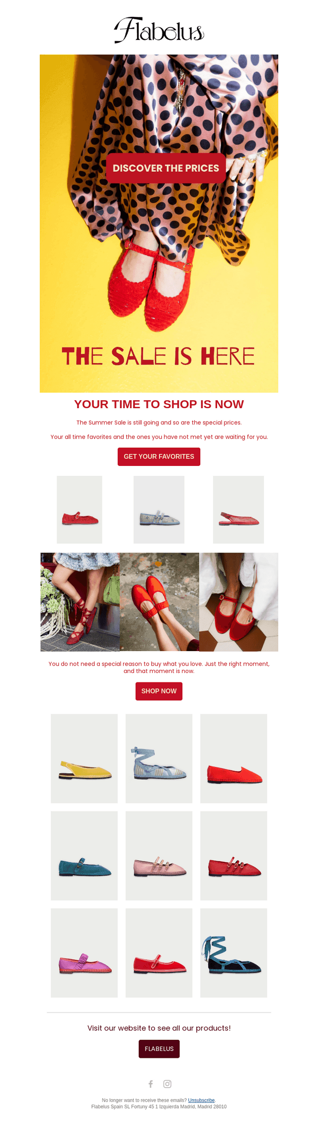 YOUR TIME TO SHOP IS NOW