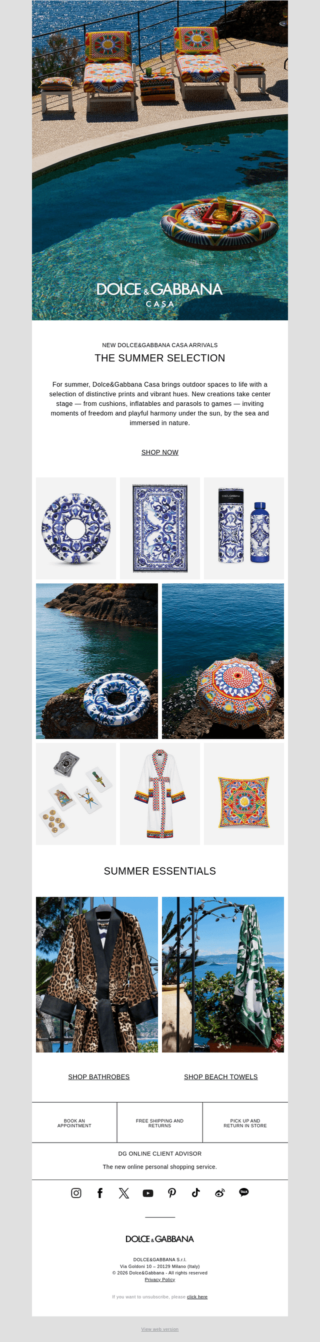 Dolce&Gabbana Casa Summer