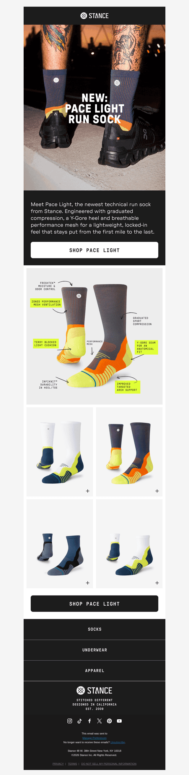 Meet Pace. Our best run sock yet.