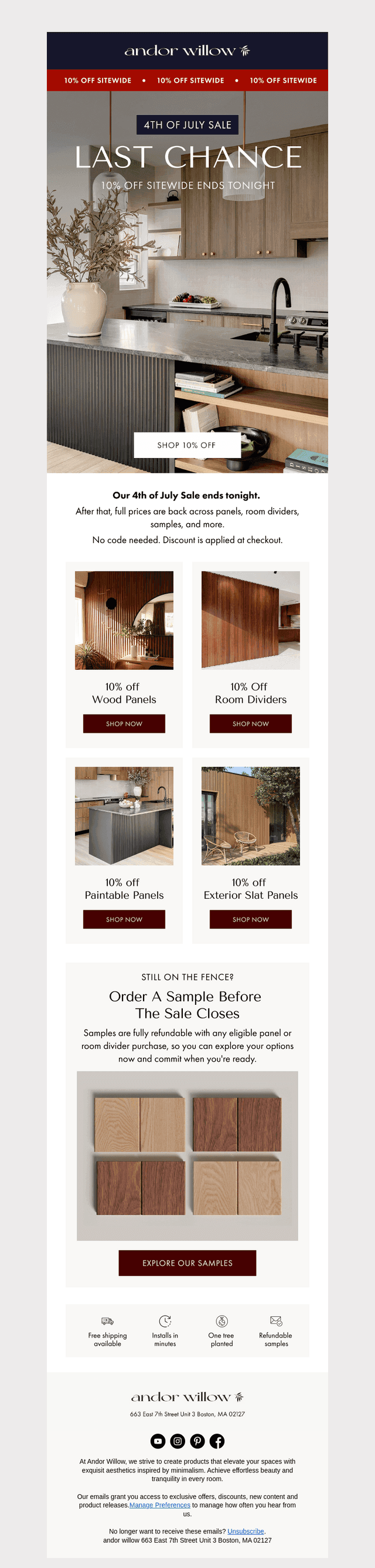 Last Day to Save 10% Sitewide