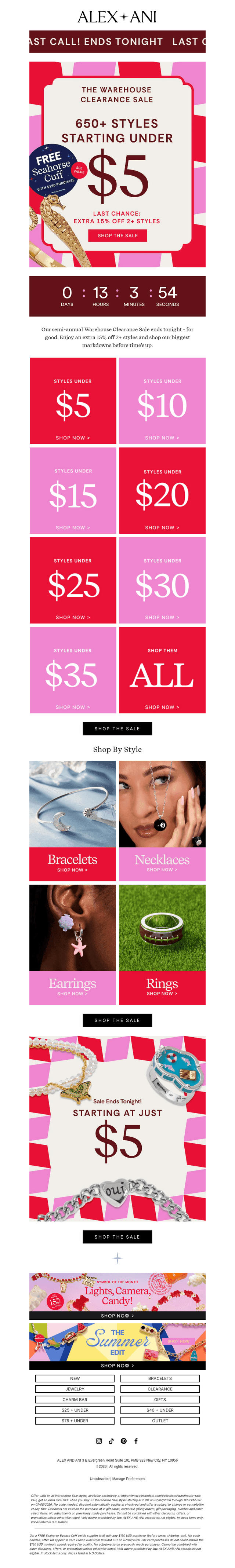 ENDS TONIGHT 🚨 Extra 15% Off 2+ Styles