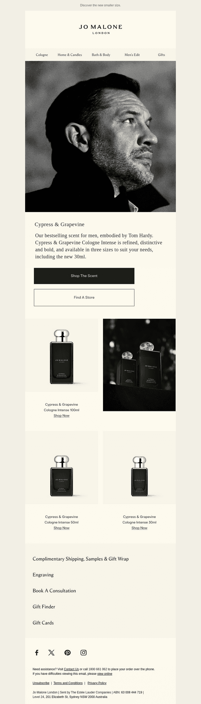 Introducing Cypress & Grapevine in 30ml