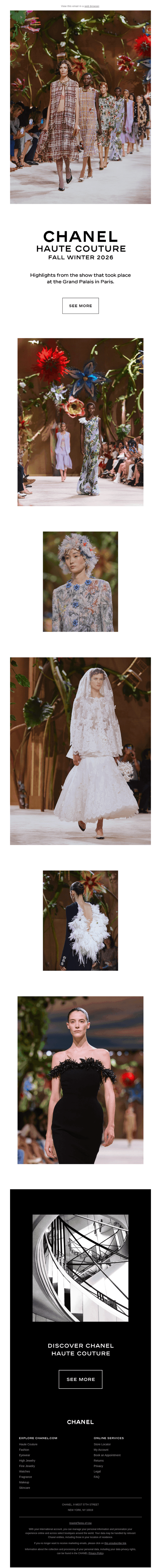 Chanel email from Wed, Jul 8, 2026